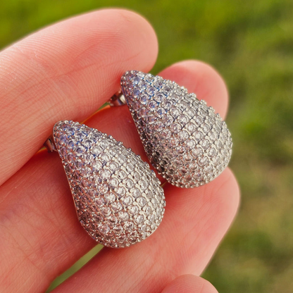 Diamond Drop Earrings - Intarsia Diamond Earring