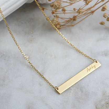Bar Necklace - Custom Bar Necklace