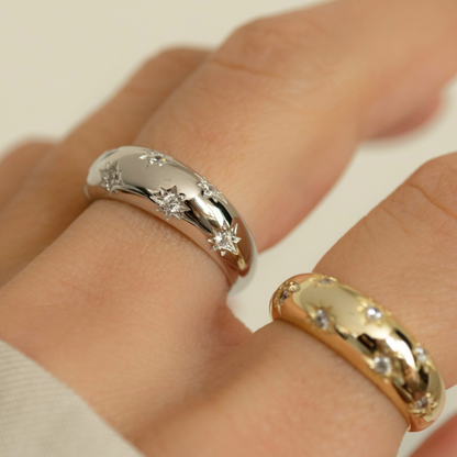 Star Ring - Dome Signet Ring