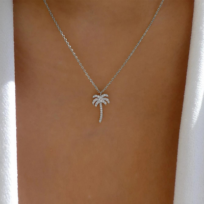 Palm Necklace - Island-Themed Pendant