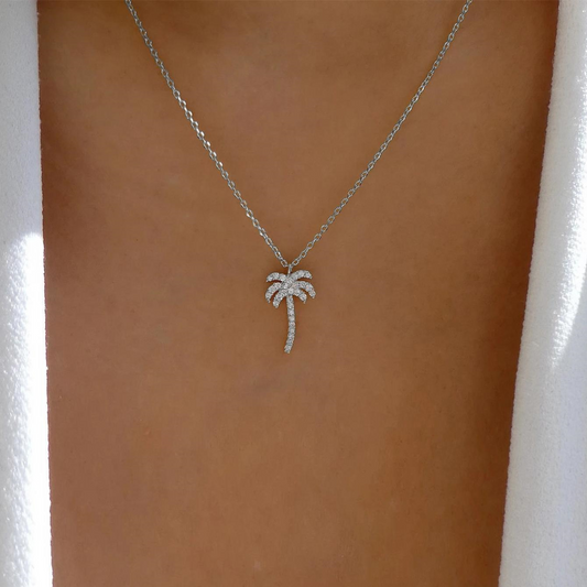 Palm Necklace - Island-Themed Pendant