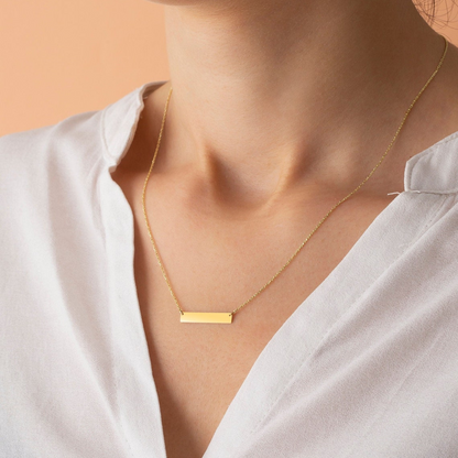 Bar Necklace - Custom Bar Necklace