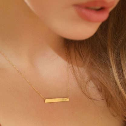 Bar Necklace - Custom Bar Necklace