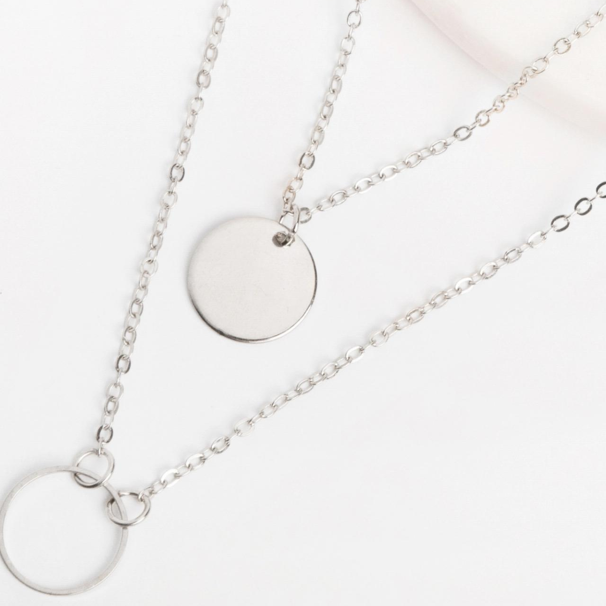 Round Pendant - Multi-Layer Necklace