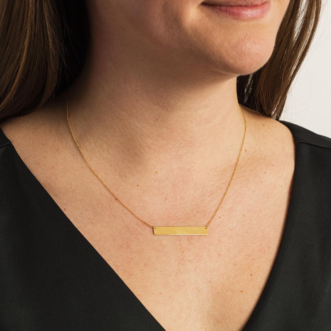 Bar Necklace - Custom Bar Necklace