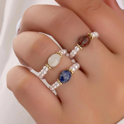 Stone Pearl - Vintage Pearl Ring
