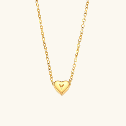 Corazón - Gold Initial Necklace