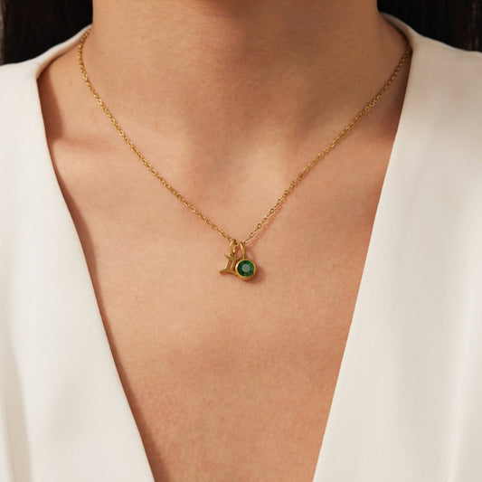 Shay – Zodiac Necklace with Birthstone
