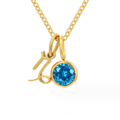 Shay – Zodiac Necklace with Birthstone