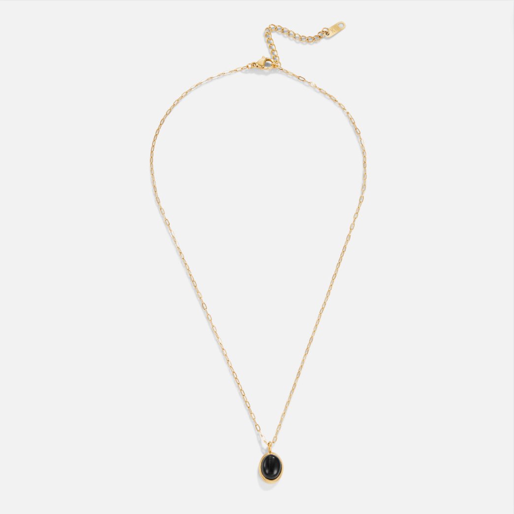 Euphrosyne – Black Onyx Necklace