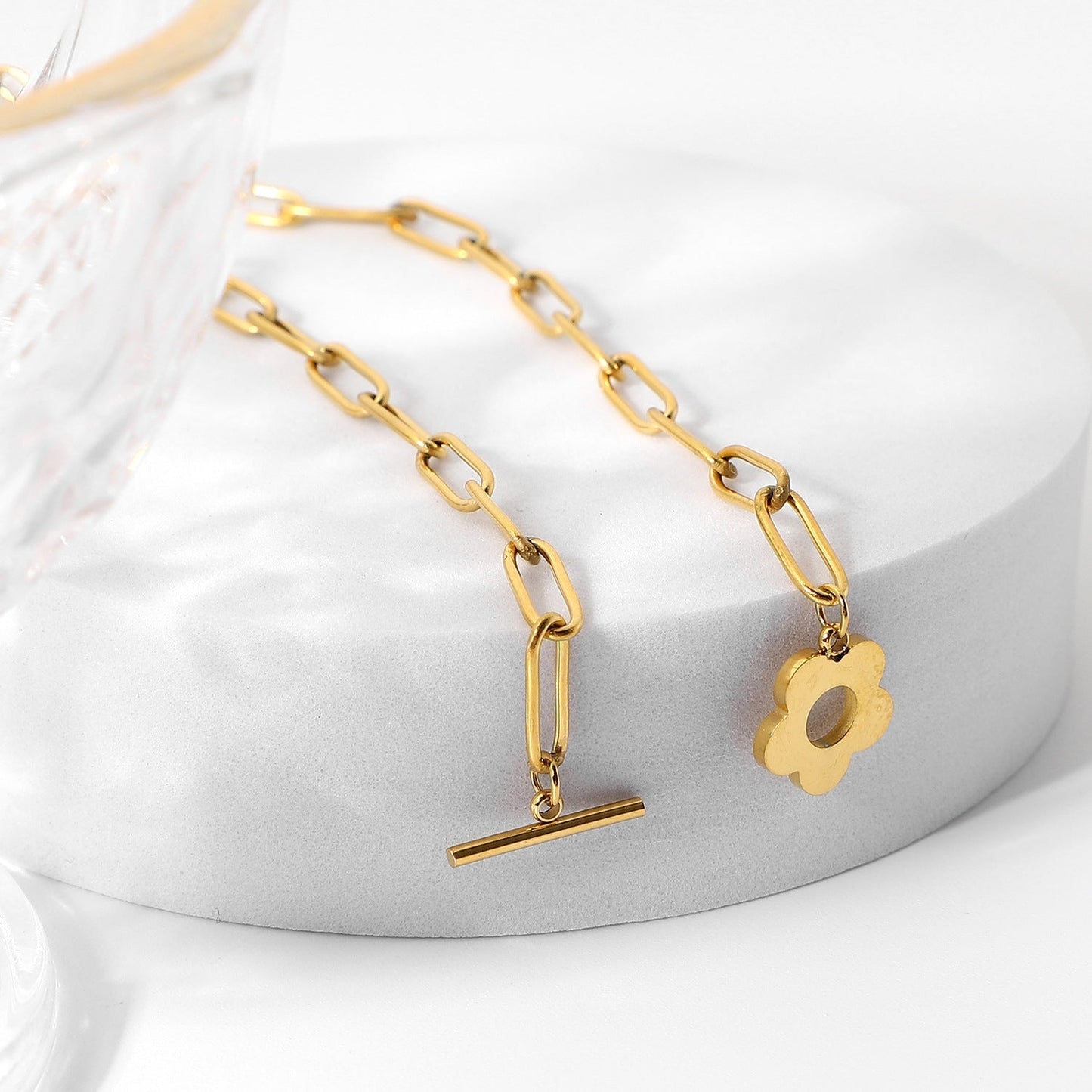 Link Chain Necklace with Clip - Layered Link Necklace