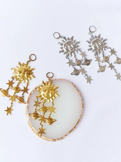 Celestials - Sun and Stellar Astrology Earrings
