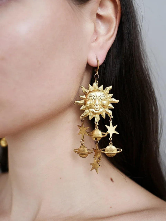 Celestials - Sun and Stellar Astrology Earrings