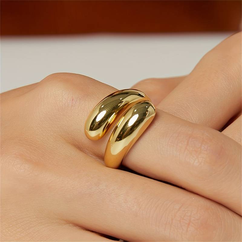 Water Drop Ring - Minimalist Wrap Ring