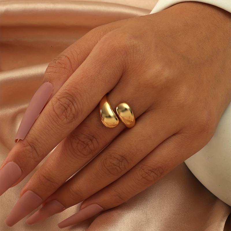 Water Drop Ring - Minimalist Wrap Ring