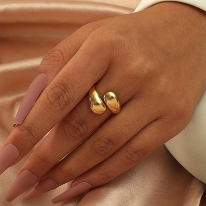 Water Drop Ring - Minimalist Wrap Ring