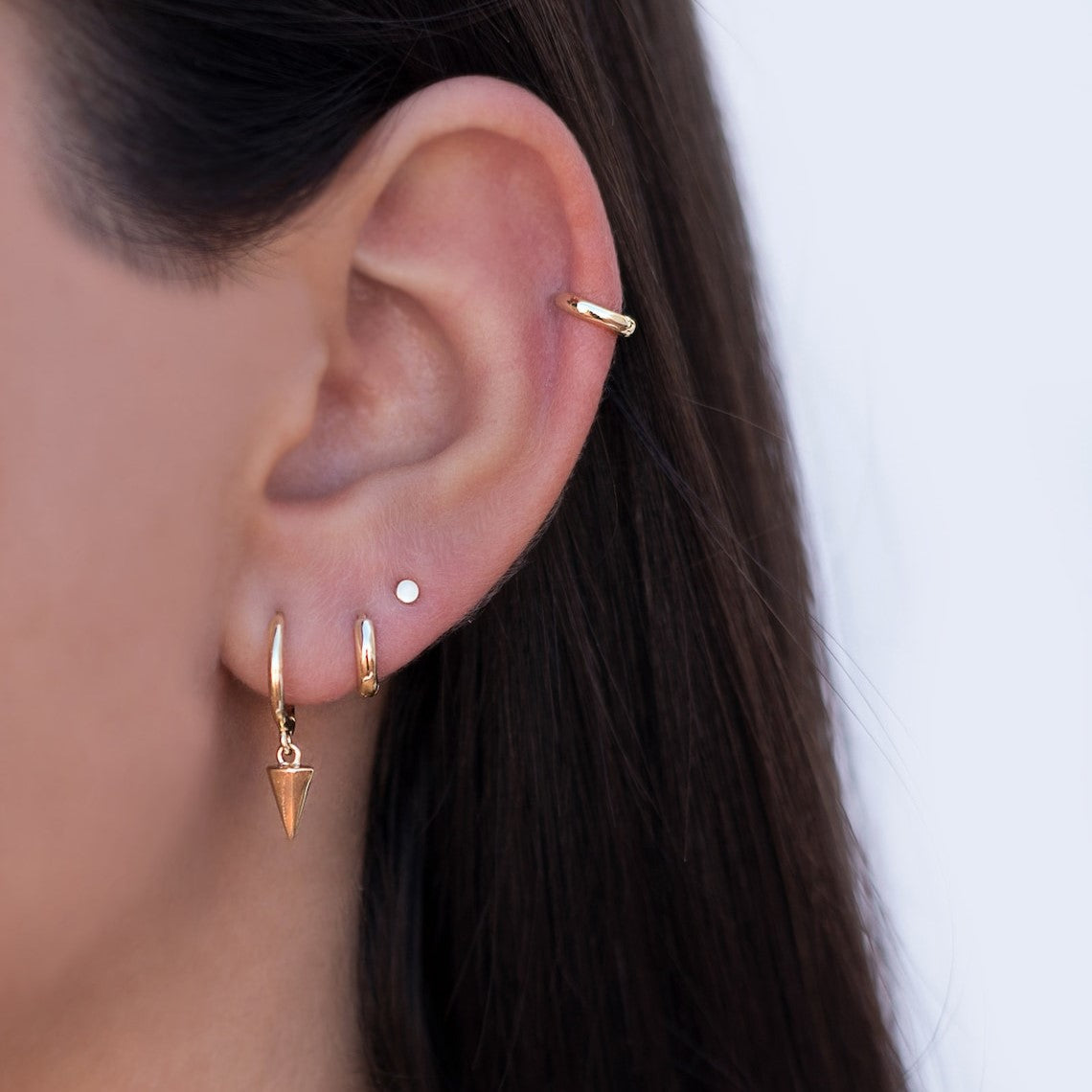 Tiny Circle Dot - Minimalist Earrings
