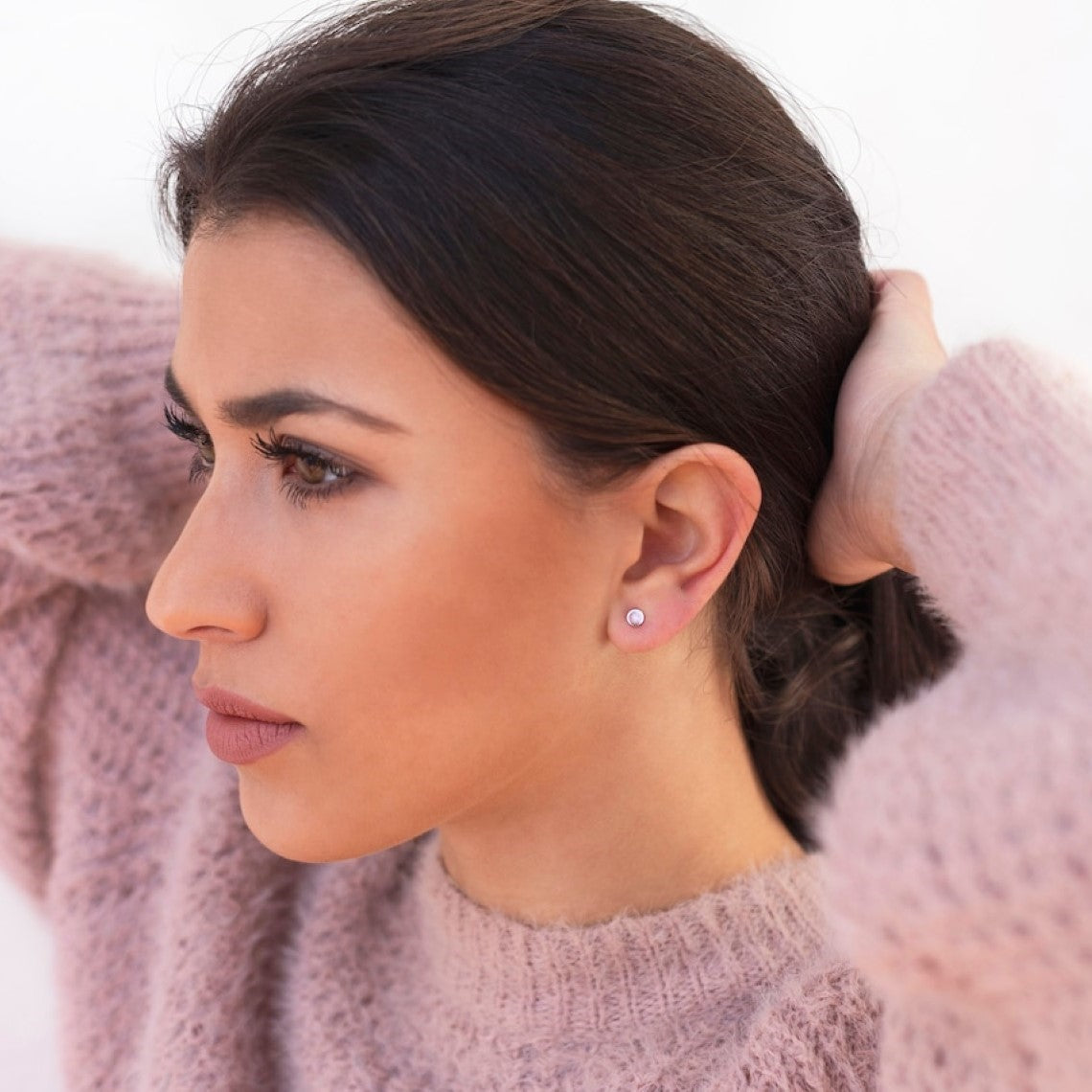 Tiny Circle Dot - Minimalist Earrings