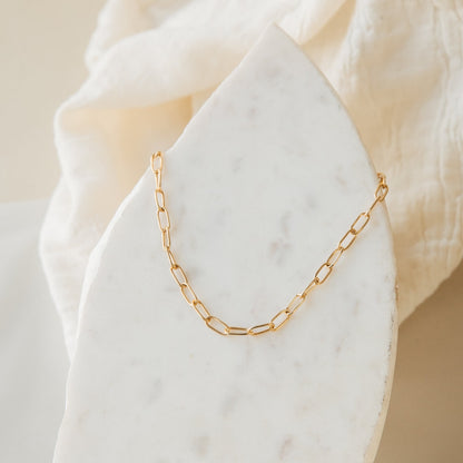 Link Chain Necklace with Clip - Layered Link Necklace