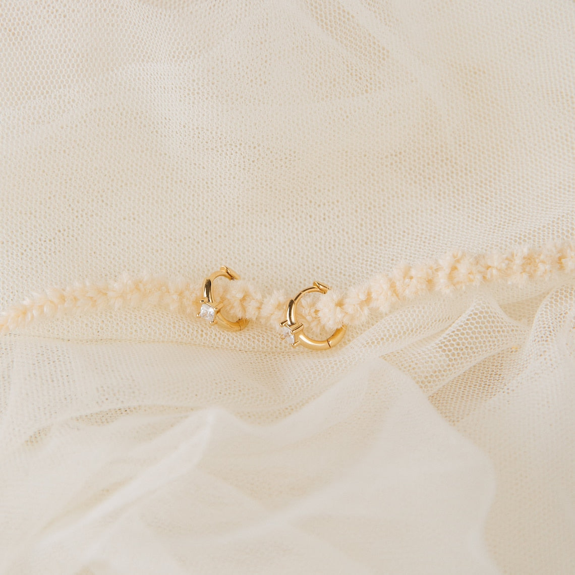 Diamond Earring - Sparkling Huggie Earring