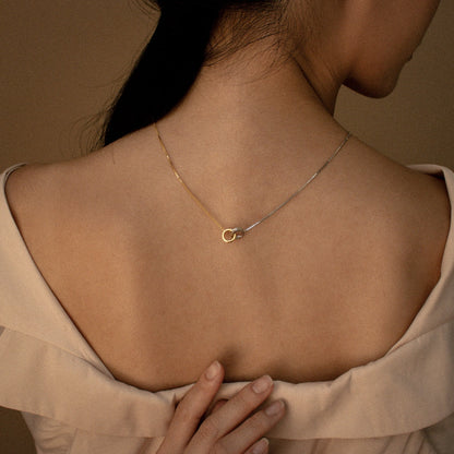 Eternal Circle Necklace – Interlinked Circles Necklace