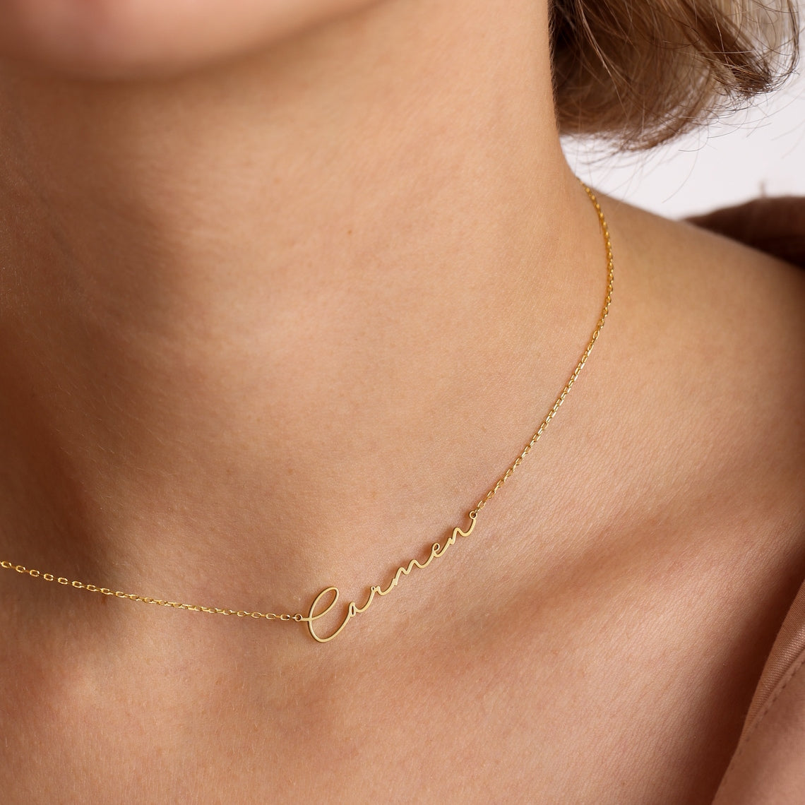 Frosted Letter Necklace - Signature Necklace
