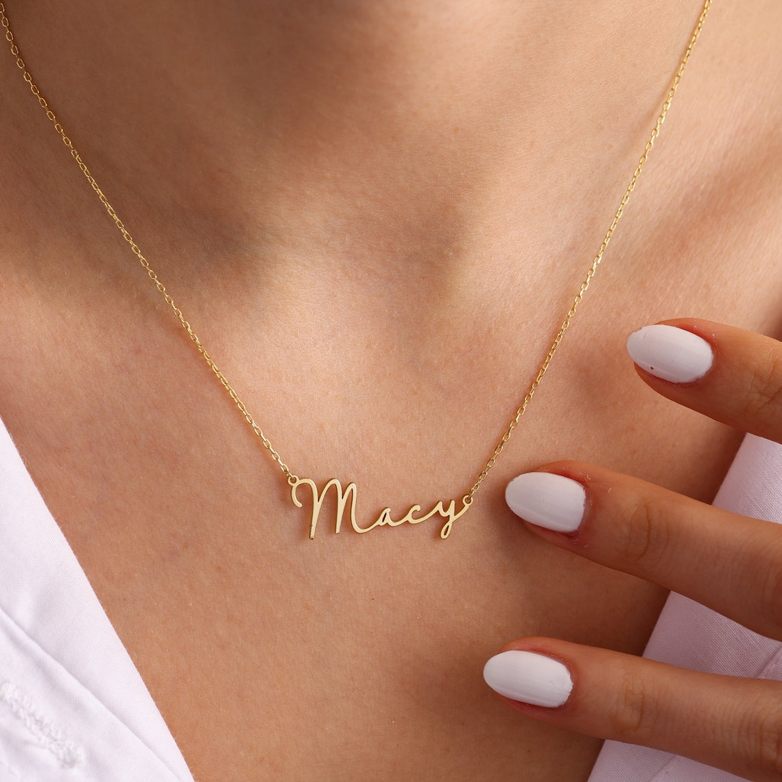 Frosted Letter Necklace - Signature Necklace
