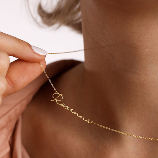 Frosted Letter Necklace - Signature Necklace