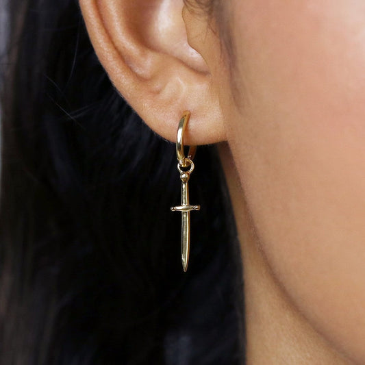 Dagger Earrings - earrings with crossed swords