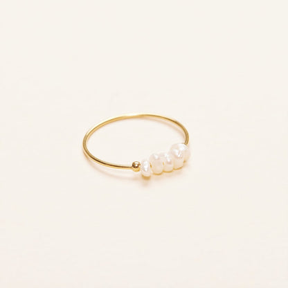 Mini freshwater pearl ring