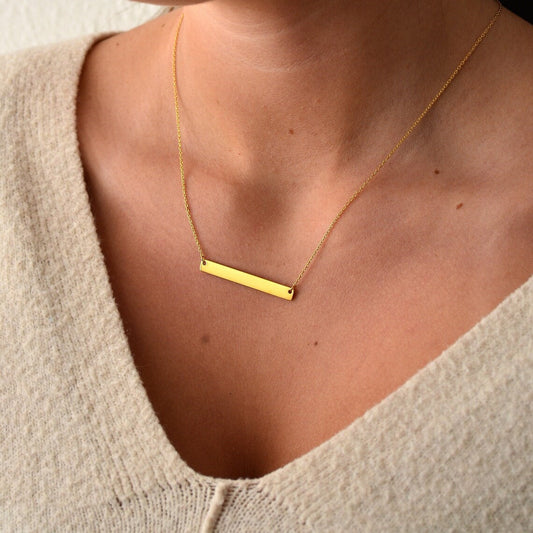 Bar Necklace - Custom Bar Necklace