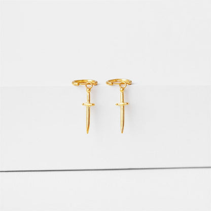 Dagger Earrings - earrings with crossed swords