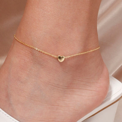 Mini Heart Anklets - Double Layered Love Anklets