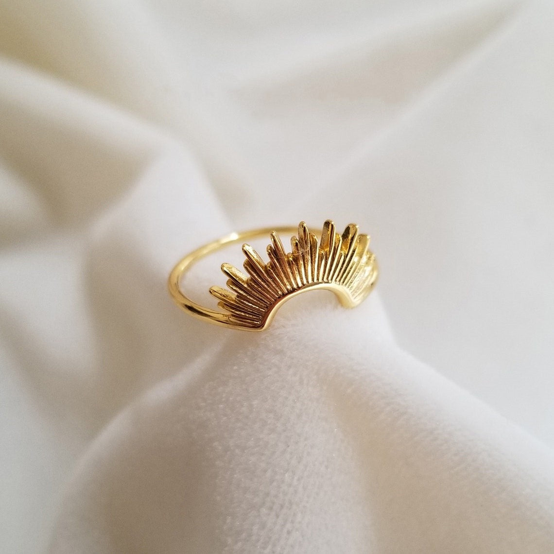 Sun Rays Ring - Rising Sun Ring