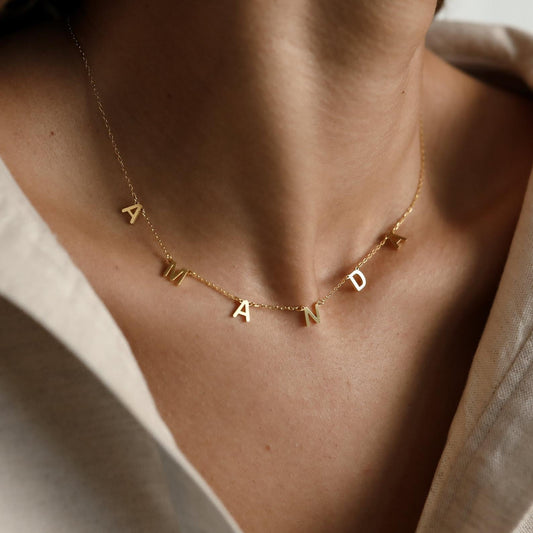 Name Letter Chain – Personalized Name Necklace