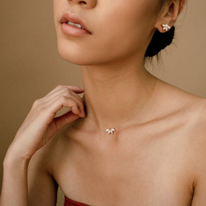 Marquise Diamond Necklace – Inlaid Marquise Stone