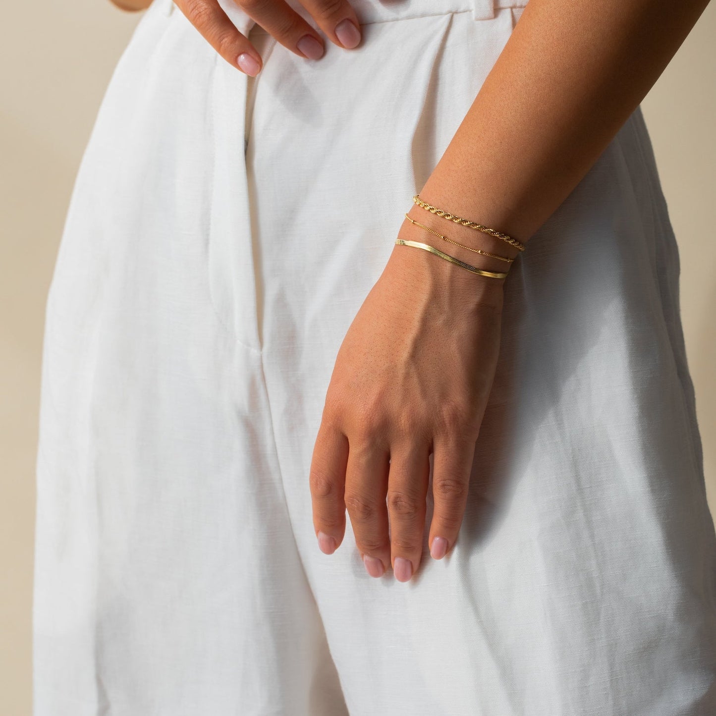 Chain Bracelets - Minimalist Stacked Bracelets
