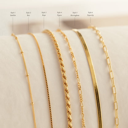 Chain Bracelets - Minimalist Stacked Bracelets