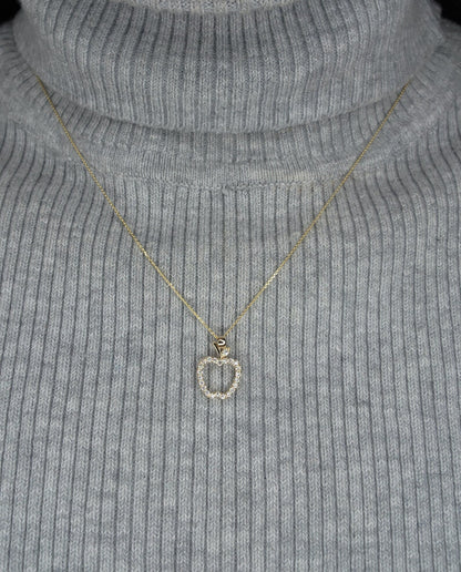 Elegant Gold Open Apple Necklace – Timeless & Stylish