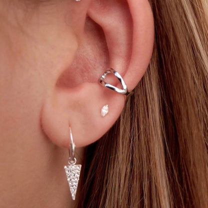 Sage - Small Marquise Earrings