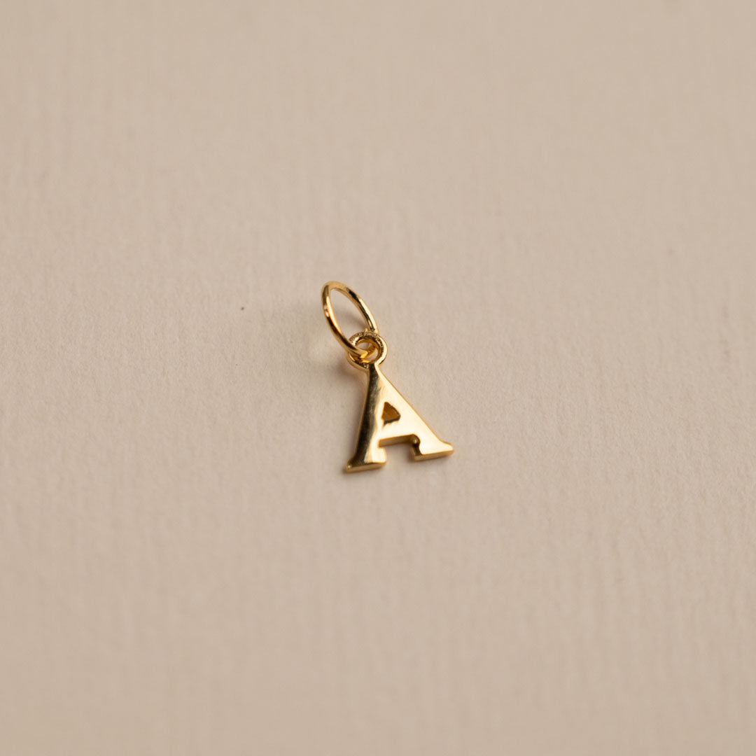 Sabrina - Gold Letter Pendant