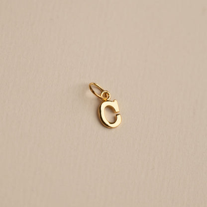 Sabrina - Gold Letter Pendant