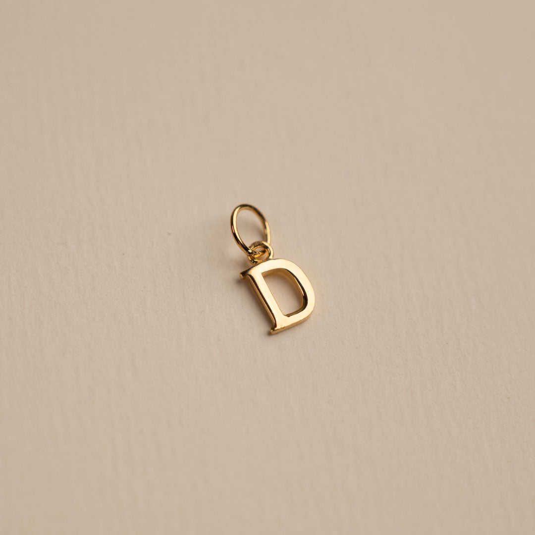 Sabrina - Gold Letter Pendant