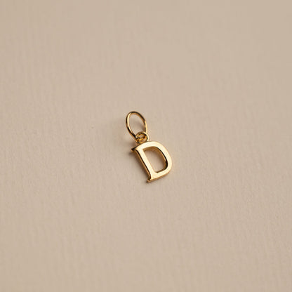 Sabrina - Gold Letter Pendant