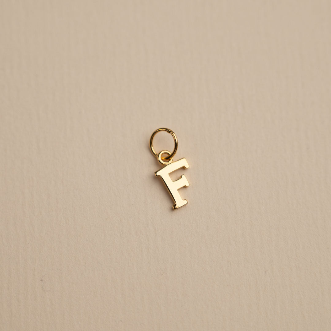 Sabrina - Gold Letter Pendant