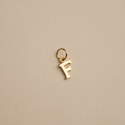 Sabrina - Gold Letter Pendant