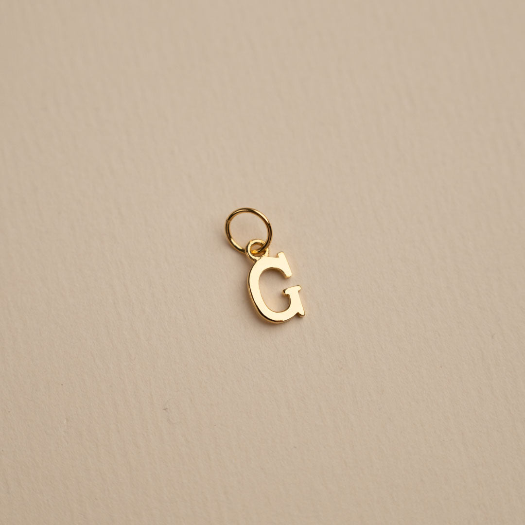 Sabrina - Gold Letter Pendant