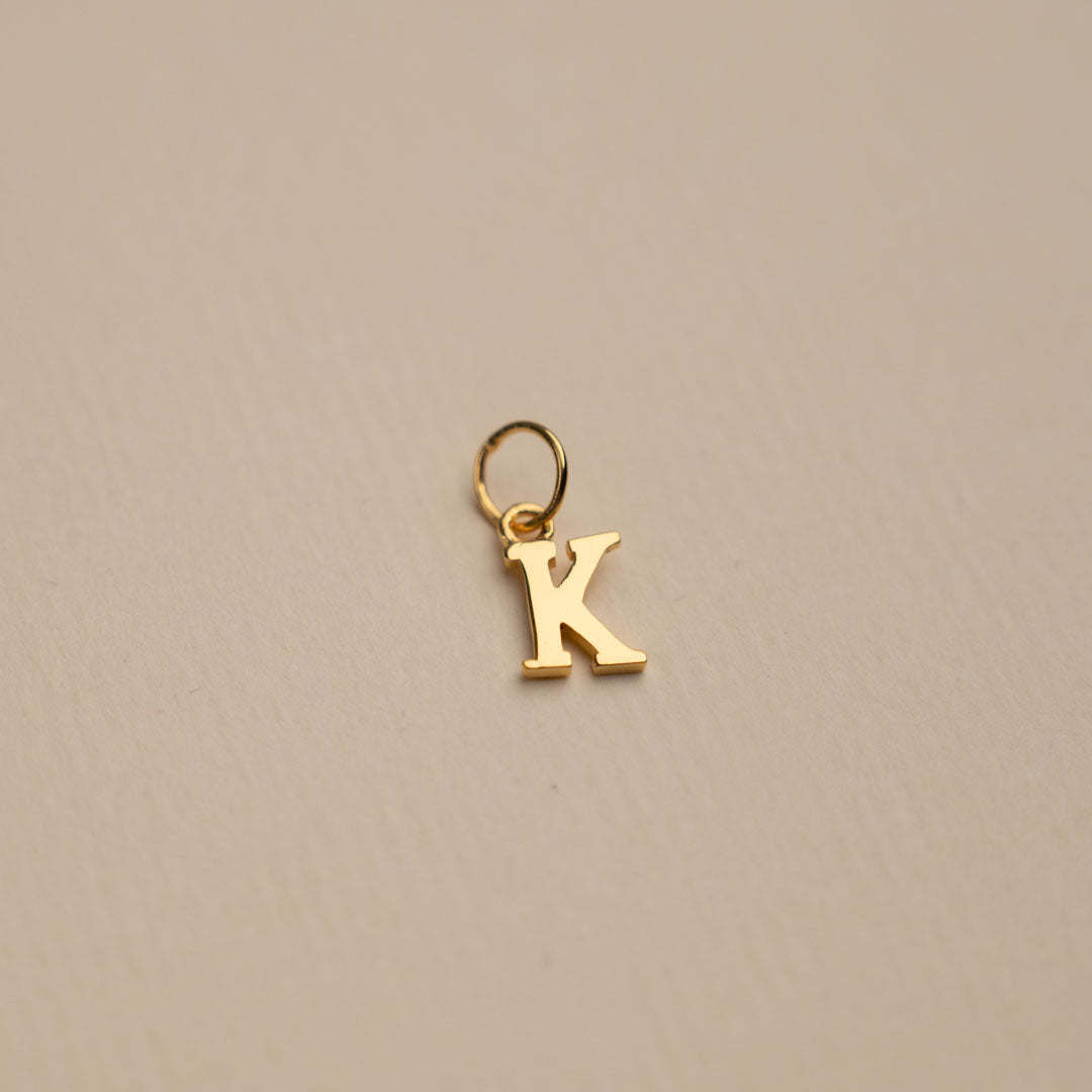 Sabrina - Gold Letter Pendant