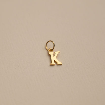 Sabrina - Gold Letter Pendant