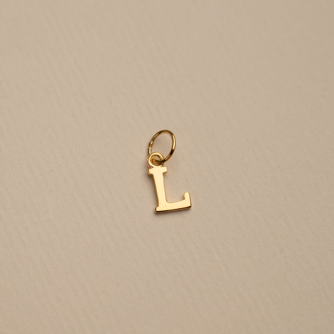 Sabrina - Gold Letter Pendant